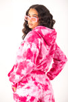 Girls Tour Crystal Wash Hoodie Pink