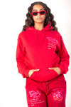 Girls Tour Cherry Hoodie Red