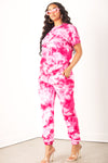 Girls Tour Crystal Wash Tee Pink