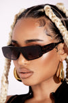Tortoise Slimline Square Frame Sunglasses