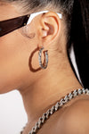 Small Twist Hoop Earring