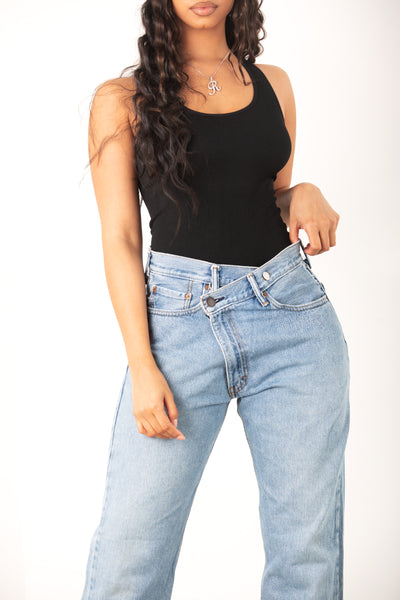 Vintage Crossed Levi Jean Blue