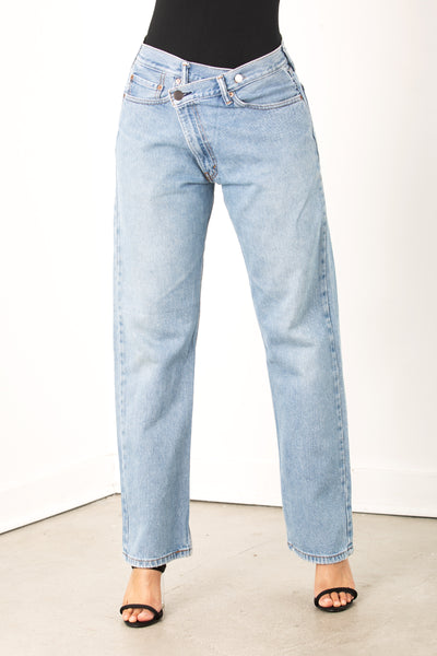 Vintage Crossed Levi Jean Blue