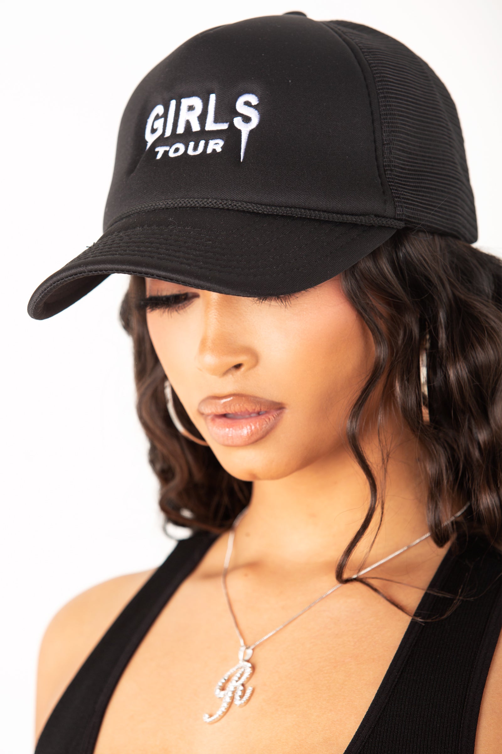 Girls Tour Trucker Hat Black