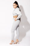 Heather Grey Basic Drawstring Sweats