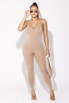 Mocha Vintage Washed Seamless Jumpsuit