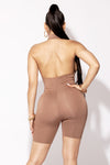 Mocha Open Back Sleeveless Jumpsuit