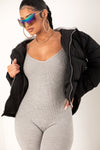 Heather Grey Seamless Jumpsuit