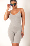Heather Grey Seamless Jumpsuit