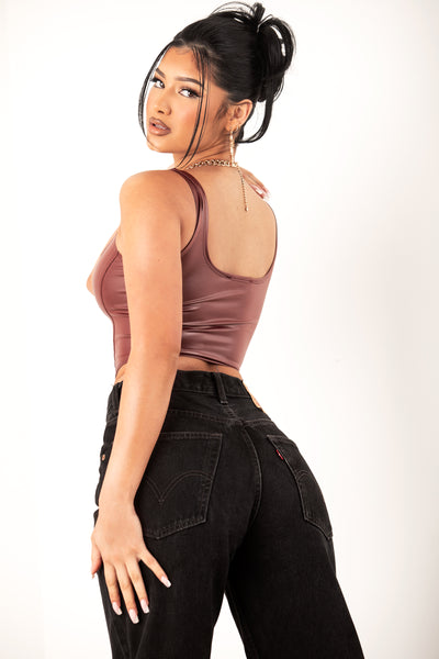 Mauve Corset Tank