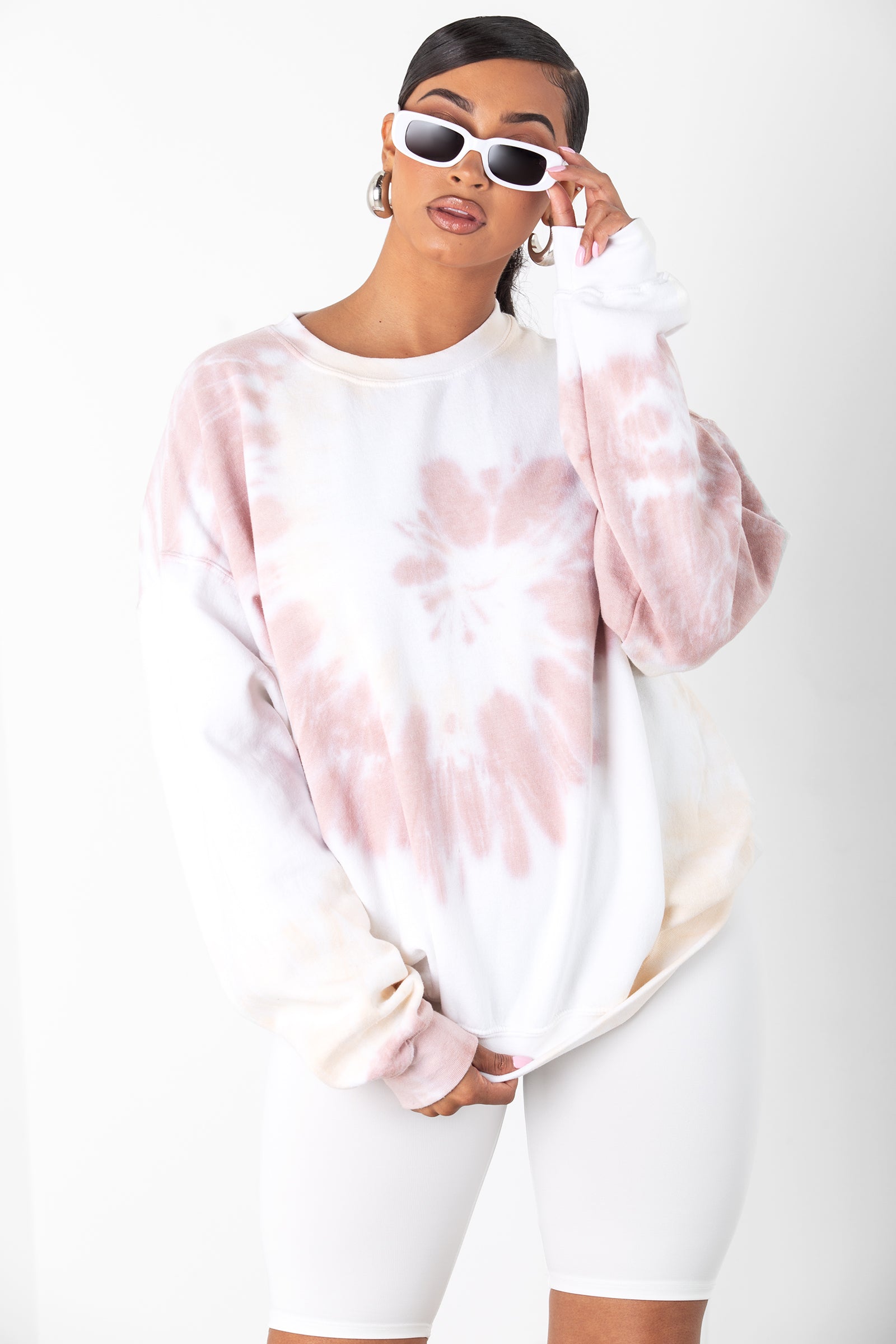 Nude Tie Dye Crewneck