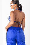 Blue Bandana Halter Top