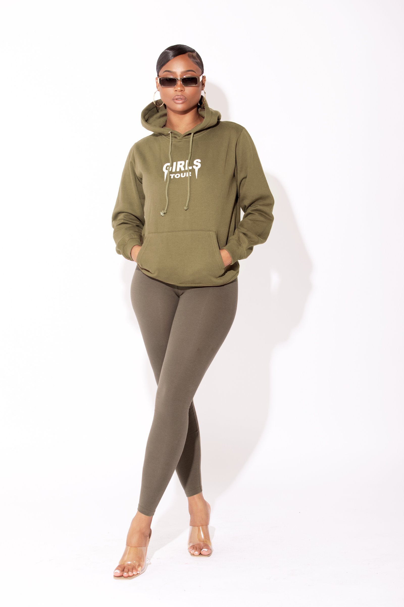 Ladies khaki hoodie online