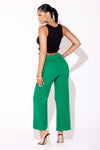 Green High waist denim boyfriend jeans