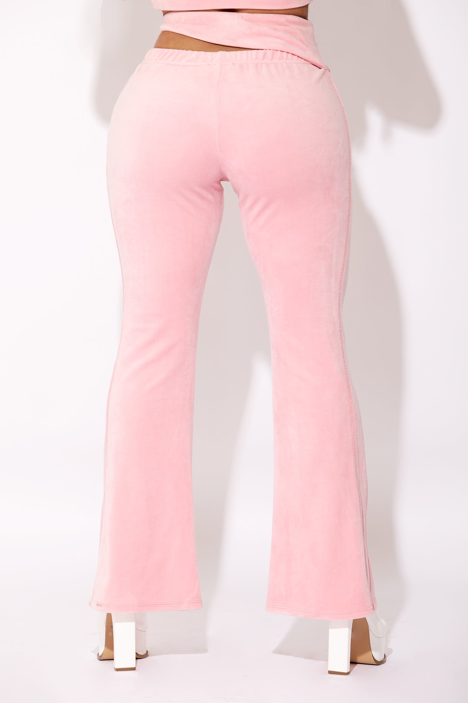 Pink Sorella Velour Pants - sosorella