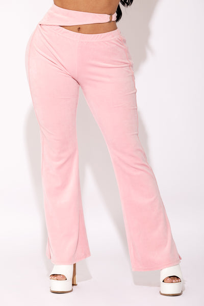 Pink Sorella Velour Pants