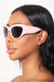 Exaggerated Thick Frame Sunglasses Pink